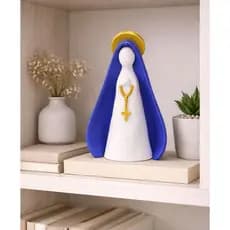 Imagem 15cm Nossa Senhora de Aparecida minimalista, Escultura, Decoração, devoção, oração, lar.