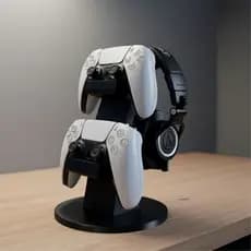 Suporte para 2 controles Dualsense e Suporte para Fone de ouvido/HeadSet/HeadPhone