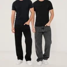 Kit 2 Calças Jeans Streetwear Masculina Baggy Stonada