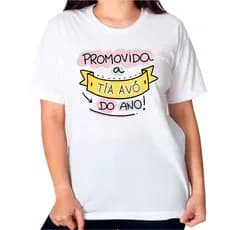Camisa personalizada promovida a tia avó do ano códfr08
