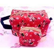Kit Necessaire Porta Maquiagem Rosa Pink Da Minnie