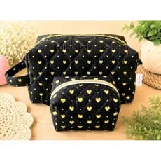 Kit Necessaire Feminina Grande  + Mini Necessaire Porta Absorvente Organizador de Bolsa