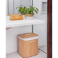 Cesto de Bambu Para Lavanderia 50L - Inova