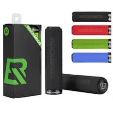 Manopla Rockbros Colorida Pegador Manete Preta Com Anel Trava Bike Bicicleta Mtb Borracha Anatômica