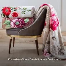 Manta Cobertor Casal Microfibra Estampado 1,80m x 2,00m Sortido Antialérgico Macio e Quentinho