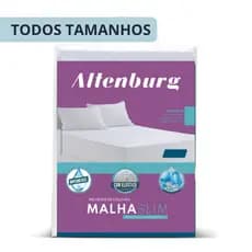 Protetor de Colchão Malha Slim Altenburg Impermeável 100% Algodão Antialérgico e Antibacteriano
