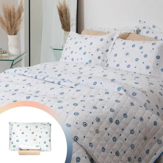 Kit de Roupa de Cama Jazz Percal 200 Fios 4 peças Toque Macio Tamanho Casal Queen King e Solteiro