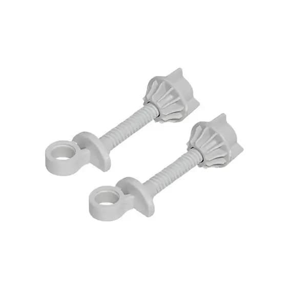 Parafuso de Assento Fixação Sanitário Alumasa Roma Par Branco Universal Resistente e Durável