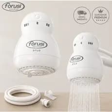 Chuveiro Elétrico 220V Forusi Stilo 4400W Branco 4 Temperaturas Ducha