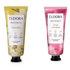 Combo Creme Perfumado para Mãos Instance 30ml melhores fragrâncias eudora passou, secou, hidratou!