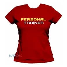 Camiseta Feminina Personal Trainer Camisa Academia Baby Look