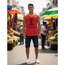 Camiseta Exu Tranca Rua Candomblé Macumba Axé Regata Algodão
