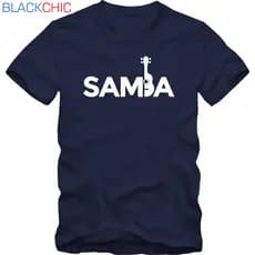 Camiseta Masculina Samba Pagode Estampa Sambista Algodão Manga Curta Casual Confortável P M G GG