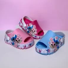 Sandalia Babuche Stitch Bebê feminina Confortável Fofo Macio Lançamento