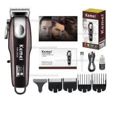 Máquina Cortar Cabelo Kemei 2606 Recarregável Bivolt