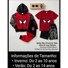 CONJUNTO INFANTIL DE FRIO FORRADO ❄️ INVERNO MENINO E MENINA – CASACO COM ZIPER + CALÇA COM ELÁSTICO TAM. 2 a 14 ANOS