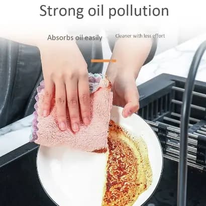 3 Peças Pano De Limpeza Alta Qualidade Pano Super Absorvente Microfibra Para Toalha De Limpeza Limpar De Cozinha