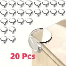 4/12/20 Peças Quadrado/Rotundidade Protetor De Quina Silicone Mesa Segurança Para Crianças E Bebes Proteção Promoção