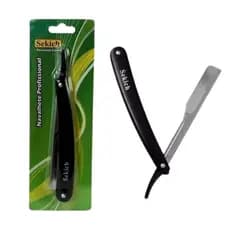 Navalha Navalhete Profissional Para Barbeiro Aço Inox Barba e Cabelo Acabamento