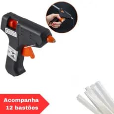 Pistola Cola Quente Profissional Com 12 Bastões de Cola Brinde