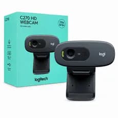 Webcam com Microfone Profissional Logitech C270 Mini Camera Hd para pc 720p Acessórios Computador