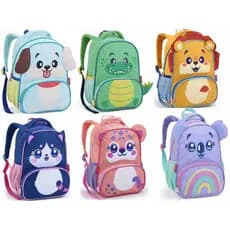 Mochila Infantil Escolar Dino Leão Coala Unicornio  Animais Zoop Masculino Feminino Mochila Escolar