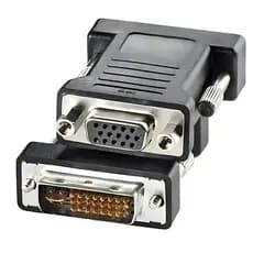 Adaptador DVI-I 24+5 Pinos Macho para VGA 15 Pinos Fêmea Conversão Rápida e Alta Qualidade de Imagem VINIK