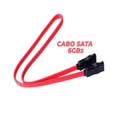 Cabo Sata Para Dados  Hd ou Ssd 6gbs Leitura Gravador de DVD Envio Expresso Nota Fiscal