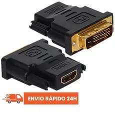 Adaptador Conector Dvi Digital Macho 24+1 Para Hdmi Fêmea VINIK