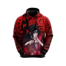 Blusa De Moletom Full Masculina Anime Naruto Itachi Uchiha Pronta Entrega