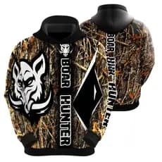 Blusa De Moletom Masculina Full Boar Hunt Javali Pronta Entrega