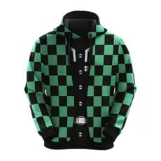 Blusa De Frio Moletom Unissex Full Demon Slayer Tanjiro Pronta Entrega