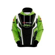 Blusa De Moletom Moto Kawasaki Motoqueiro Corrida Racing