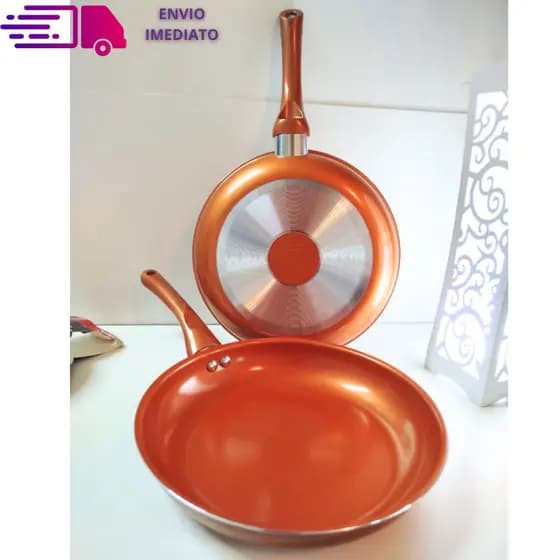 Frigideira Antiaderente Cobre Uso Comercial e Domestico Ideal Presente Dia das Maes