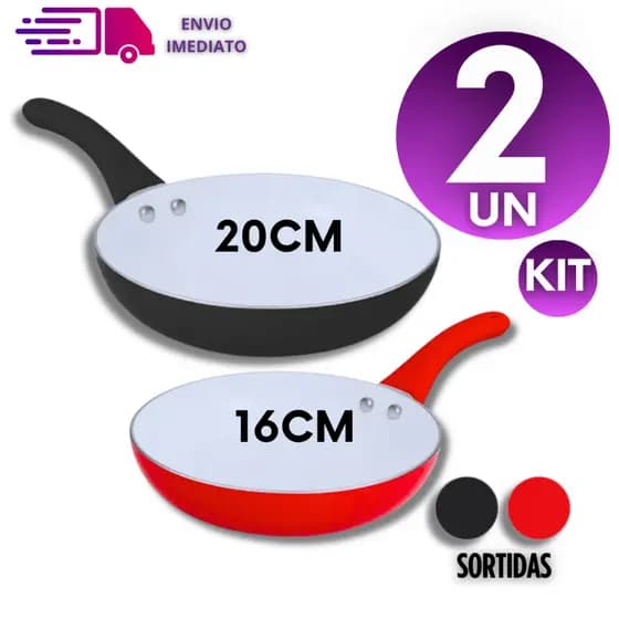 Frigideiras Antiaderente De Cerâmica Com o Cabo De Silicone Ideal Para Cozimento Frituras Não Gruda.