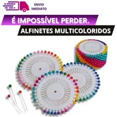 Alfinetes De Costura Para Marcações Alfinete  Cabeça Bola Colorida Patchwork Rolo Disco