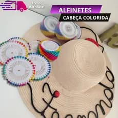 Alfinete De Cabeça Colorida Alfinetes Ideal Para Costuras Patchwork Marcações Decoração de Pacoa