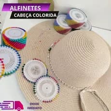 Alfinete De Cabeça Colorida KIT 240 120 ou 40 Alfinetes Ideal Para Costuras e Marcações Artesnatos