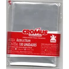 Kit 3 pacotes  Saco transparente 100 UNIDADES cada