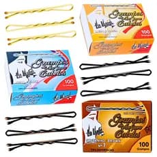 Kit 100 Grampos para Cabelo Nº 5 Preto Loiro Castanho La Lupe Penteados