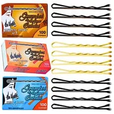 Kit 100 Grampos Grandes p/ Cabelo N°7 Loiro Dourado