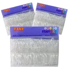 Kit Elastiquinhos Cabelo 450 Elásticos Liguinha Transparente