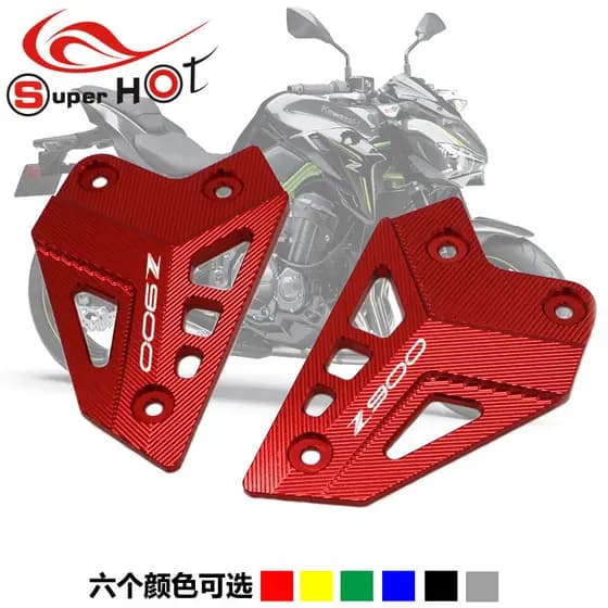 Novo estilo adequado para Kawasaki Z900 17-26 acessórios modificados liga de alumínio Pedal dianteiro placa decorativa c