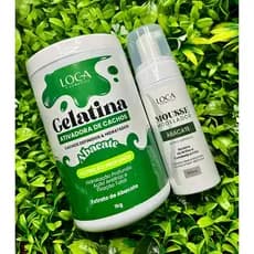 Kit Mousse Modelador 150ml + Gelatina Ativadora de Cachos 1kg