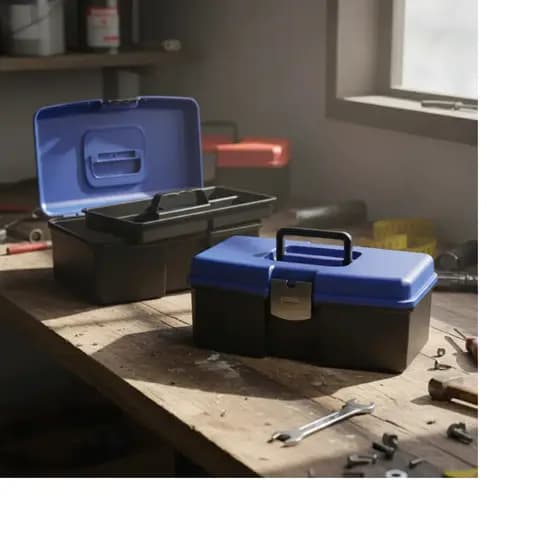 Maleta Caixa Azul Ou Vermelho Modelo 4052 Polymer Com Bandeja Removível