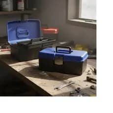 Maleta Caixa Azul Ou Vermelho Modelo 4052 Polymer Com Bandeja Removível