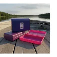 Estojo Organizador Modelo 3905 Polymer Pequeno Artesanato Pesca Rosa, Azul, Roxo