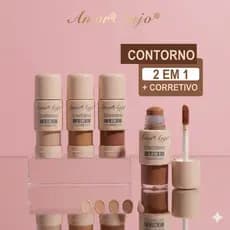 Contorno 2 em 1+ Corretivo Líquido Amor Anjo New Arrivals Make UP