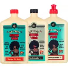 Kit Lola Meu Cacho Minha Vida Shampoo + Condicionador + Creme de Pentear