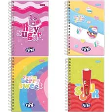 Caderneta Espiral Capa Dura Fini 96 fls. Tamanho 10 x 15 cm - Foroni